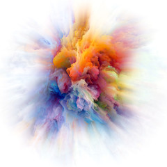 Wall Mural - Acceleration of Color Splash Explosion