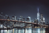 Fototapeta  - Night New York skyline
