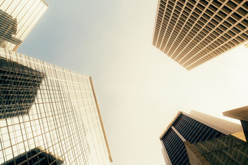 Buildings bottom view