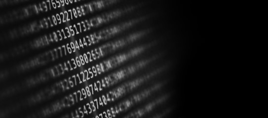 abstract background with program computer code.