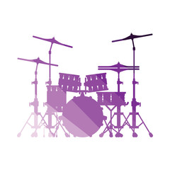 Poster - Drum set icon