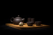 Plateau Gong Fu Cha et Fleur de thé