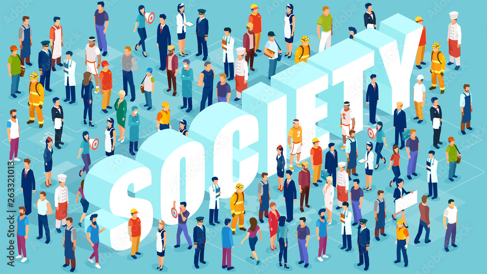 Current Occupation Isometric vector of people of different occupations and professions ...