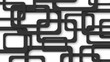 © Aleksei Solovev - Abstract illustration of randomly arranged black rectangle frames with soft shadows on white background
