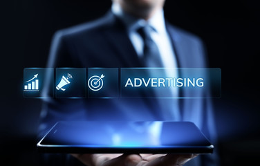 Advertising Marketing Sales Growth Business concept on screen.