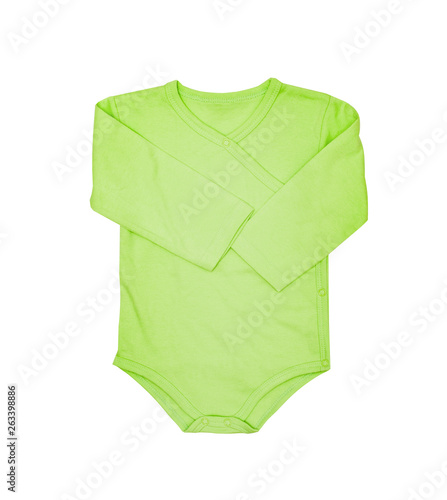 baby green bodysuit