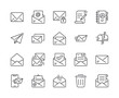 Simple Set of Mail Line Icon. Editable Stroke