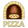 © djdarkflower - Holzofen mit Pizza drin - Logo-Design