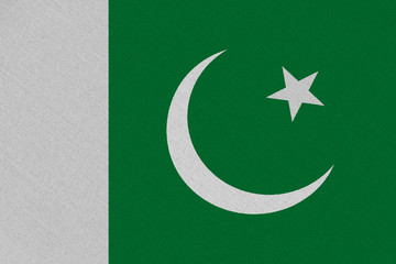 Canvas Print - Pakistan fabric flag