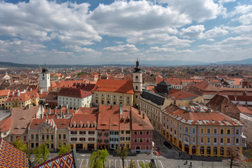 Ciudad medieval de Sibiu, Transilvania, Rumanía