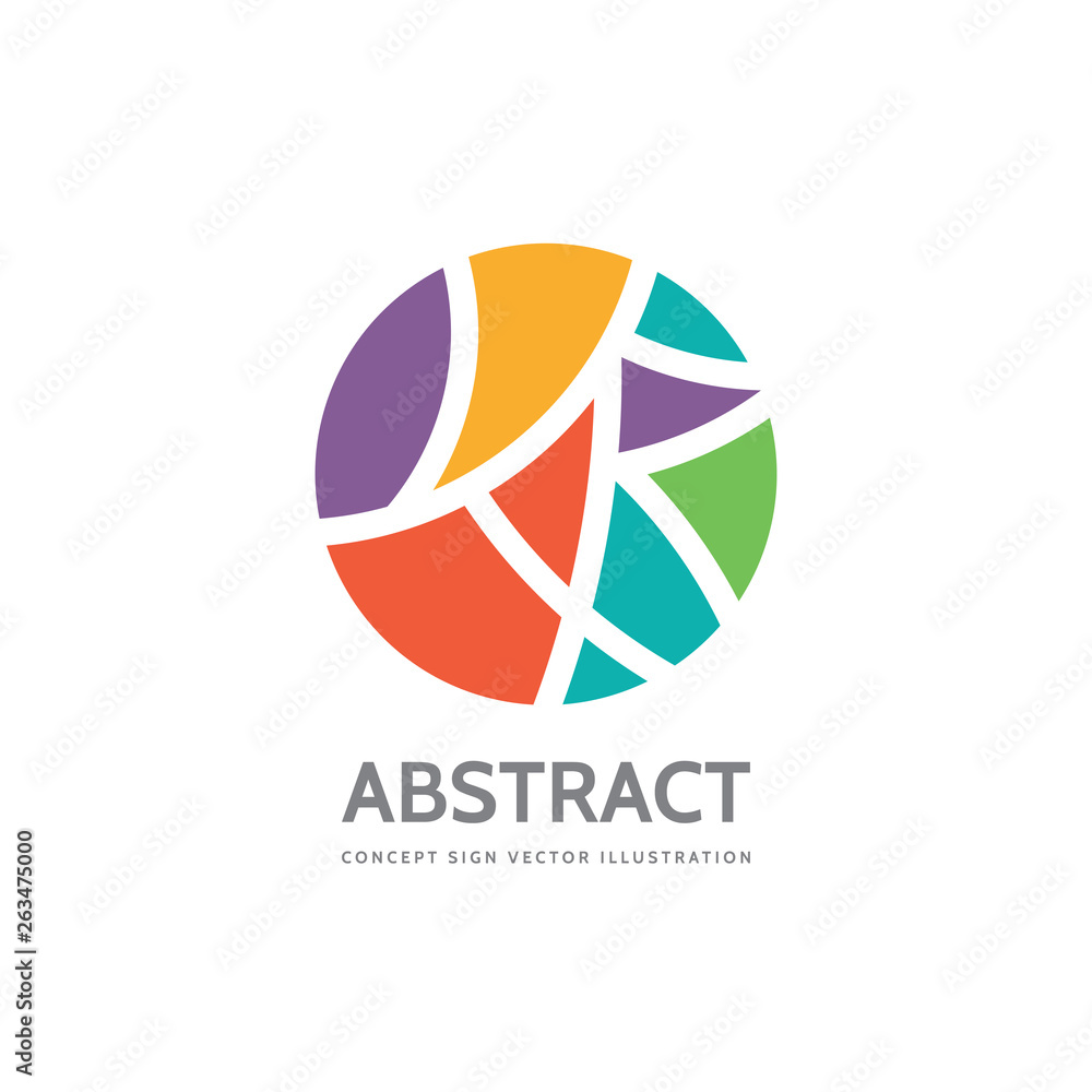 Abstract circle - vector logo template concept illustration. Modern ...