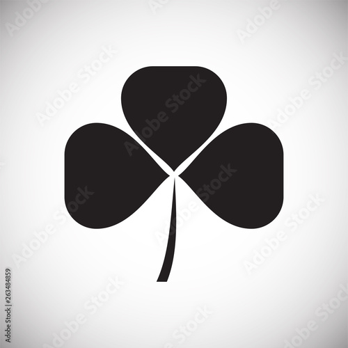 Fotomural Clover icon on background for graphic and web design
