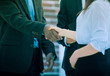 © yurolaitsalbert - closeup .business handshake financial partners on the background of the office