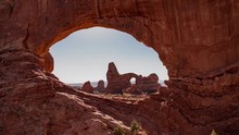 Arches National Park Turret Arch From South Window Arch Time Lapse