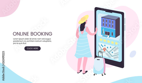 Online Booking Application For Travellers Creative Banner