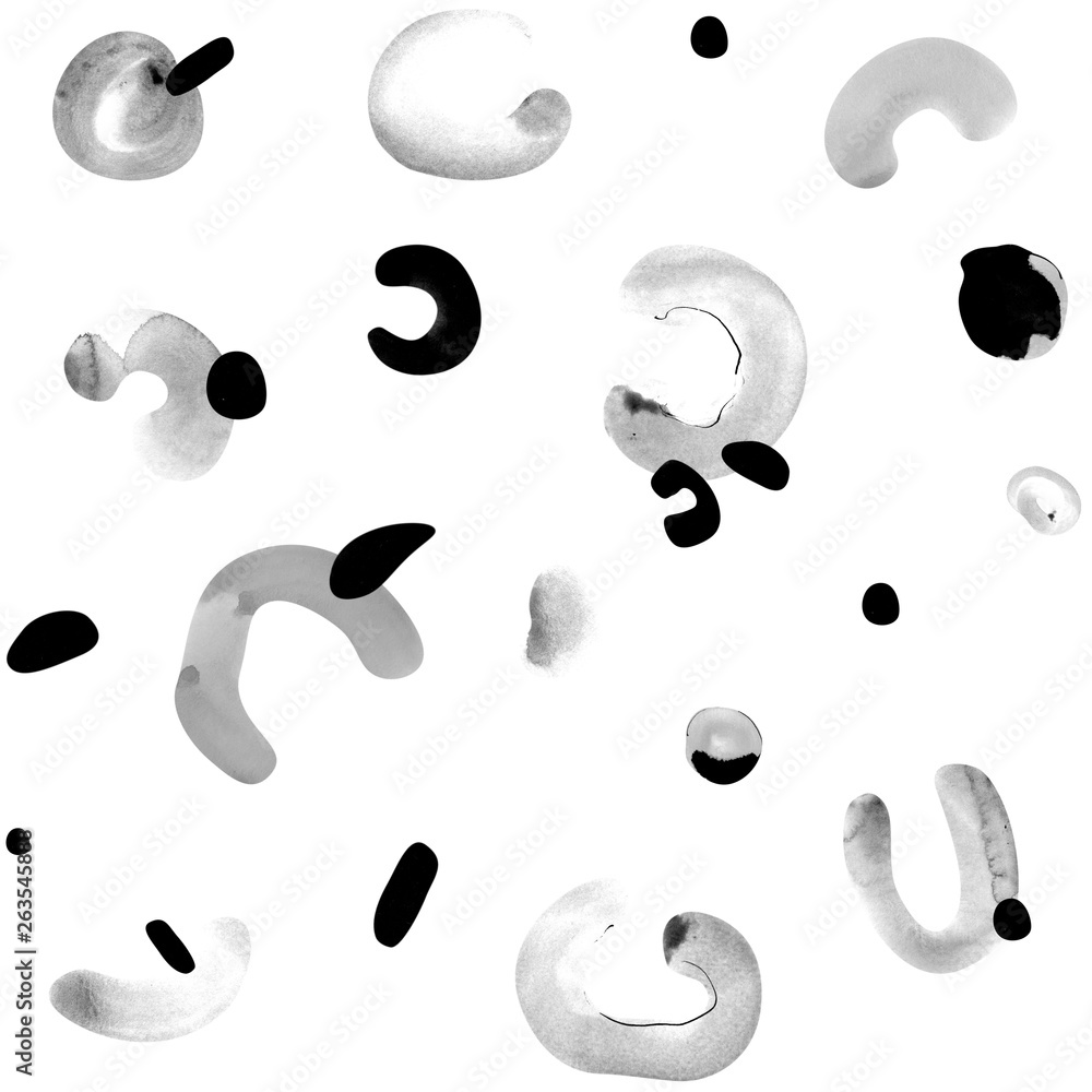 Abstract seamless pattern. Creative doodle art header with different ...