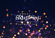 © lauritta - Christmas background with golden lights bokeh