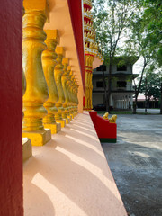 Wall Mural - railing temple,Sophon Temple,rayong,thailand