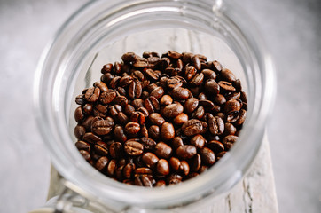 Wall Mural - roasted arabica coffee beans