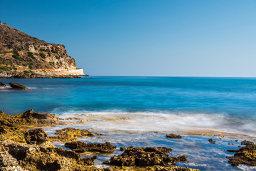 Sticker - Ocean beach on the Crete long explosure