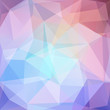 Abstract background consisting of pink, blue, pastel purple triangles. Geometric design for business presentations or web template banner flyer. Vector illustration
