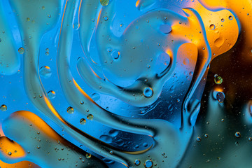 Bubbles world colorfull macro abstract in watter surface background