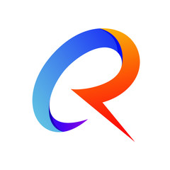 Letter C and R Logo Vector