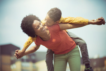 Wall Mural - She one fun mom.