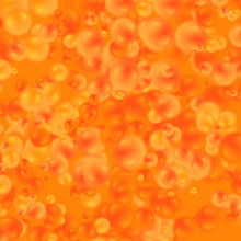 Bright Orange Fish Caviar Abstract Texture Background