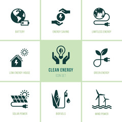 Wall Mural - isolated, editable and scalable icons. eco collection with various icons on the theme of ecology and
