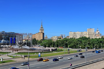 Moscow River, Berezhkovskaya Embankment and Europe Square