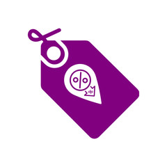 Poster - Discount,price,sale, shopping,offer,  business product discount purple color icon