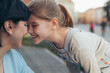 © cherryandbees - nose to nose. mother and daughter spending time together