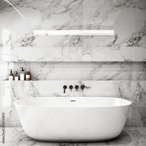 Modern Bathroom Interior Designtrend Design 2019 3d Rendering 3d