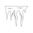 © gunayaliyeva - Icicles, snow cap icon. Element of Desister for mobile concept and web apps icon. Outline, thin line icon for website design and development, app development