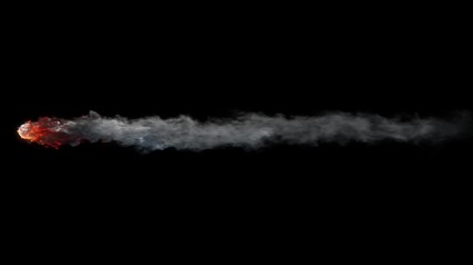 flaming meteor