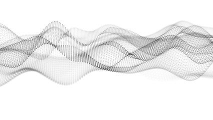 Music abstract background. Equalizer for music, showing sound waves with musical waves, background equalizer. 3d rendering.