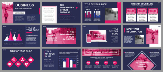 Aufkleber - Business presentation slides templates from infographic elements. Can be used for presentation template, flyer and leaflet, brochure, corporate report, marketing, advertising, annual report, banner.