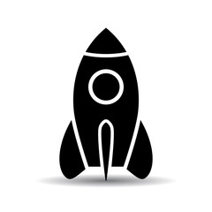 Rocket before the start vector icon