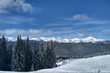 winter in mountains, ski season