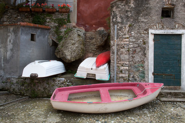 Wall Mural - Dinghys Tellaro Liguria Italy