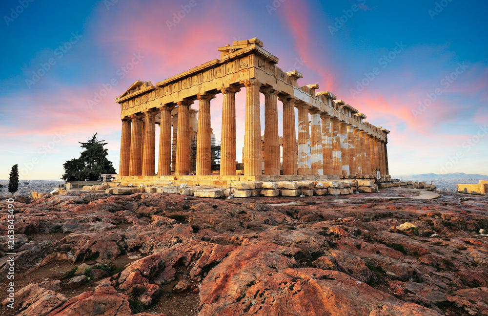 Obraz na płótnie Parthenon on Acropolis, Athens, Greece. Nobody w salonie