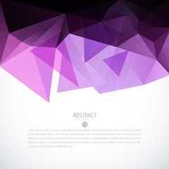 Wall Mural - pink triangle background banner brochure template
