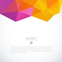 Wall Mural - color triangle background banner brochure template