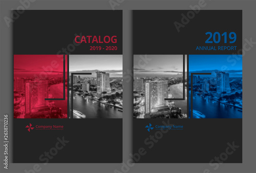Cover Design For Annual Report Business Catalog Company