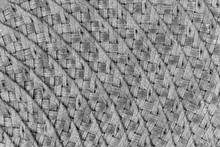 Woven Black And Grey Wicker Straw Background Or Texture
