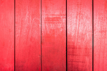 Wall Mural - Background textures or old wooden wallpapers laid the vertical, red painted in retro style.