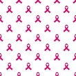 Pink ribbon support breast cancer pattern seamless vector repeat for any web design