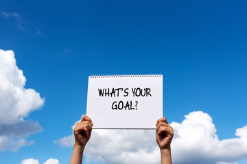 Wall Mural - Inspirational quotes - What's your goal?