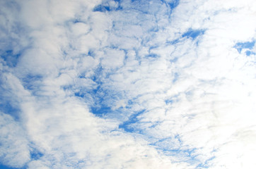 Wall Mural - Abstract background, white clouds and blue sky.Beautiful nature.